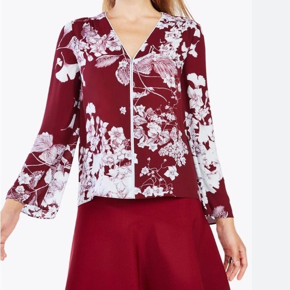 BCBG Max Azria Floral Print Blouse - Picture 2 of 7